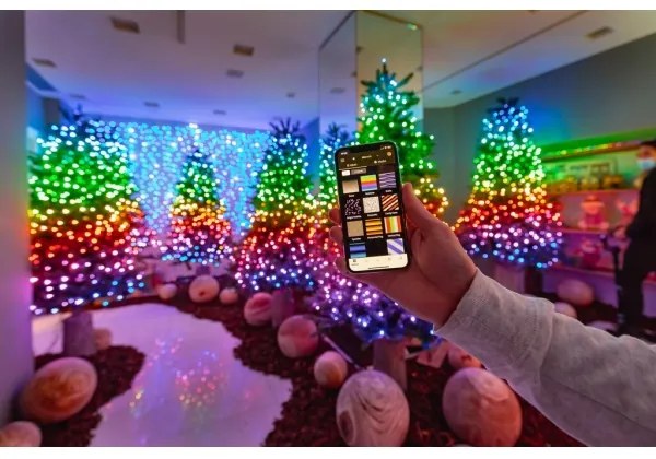 Twinkly TWS250SPP-BEU - LED RGB kültéri karácsonyi fényfüzér 250xLED 23,5 m IP44 Wi-Fi