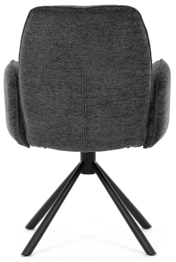 Scaun de sufragerie rotativ, culoare neagră. DCH-D1330 BK2