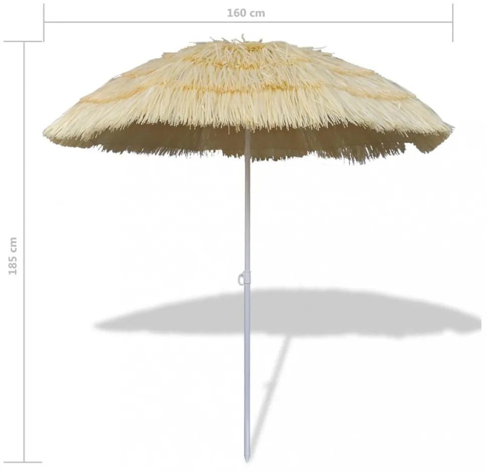 Dönthető napernyő Hawaii stílusban