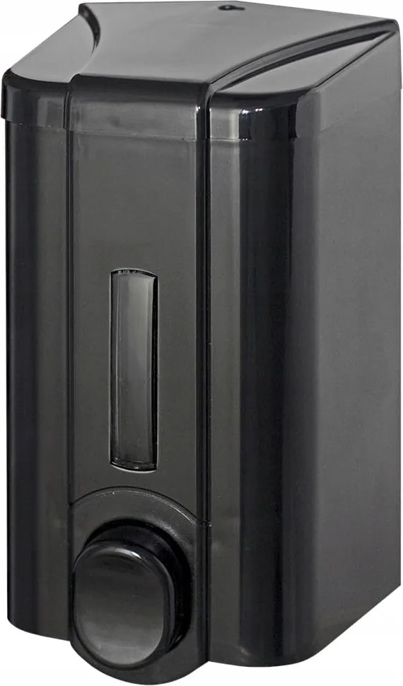 Fekete szappanadagoló 1L Faneco – stílusos, csepegésmentes, irodai és otthoni használatra