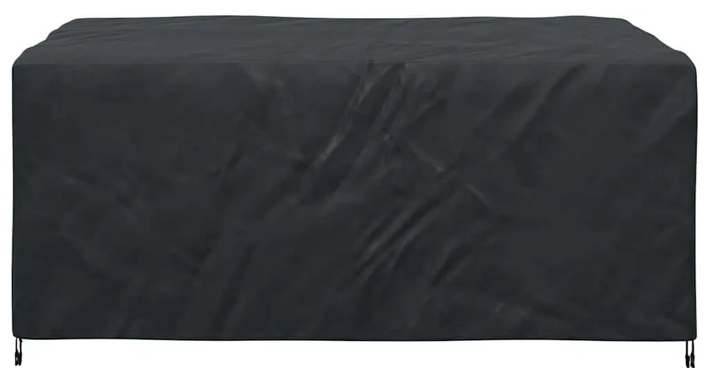 Kültéri bútorhuzat Fekete 143 x 225 x 90 cm 210D