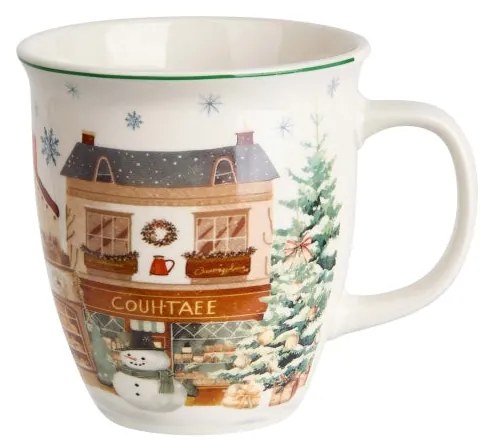 Karácsonyi Porcelán bögre 650 ml díszdobozban Christmas City 2