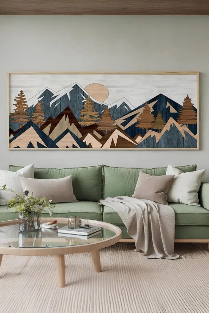 Artsmdfyty8-50120 keretezett MDF falikép, 50 x 120 cm