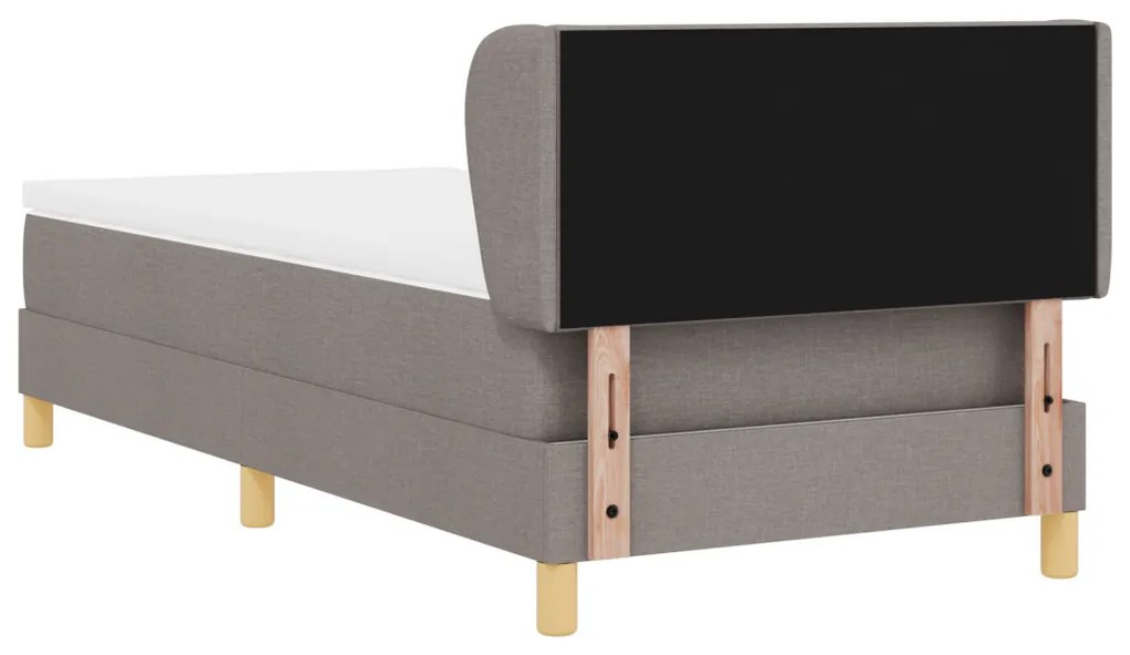 Boxspring Ágy Matracra Taupe Színben, 90x200 cm, Szövet