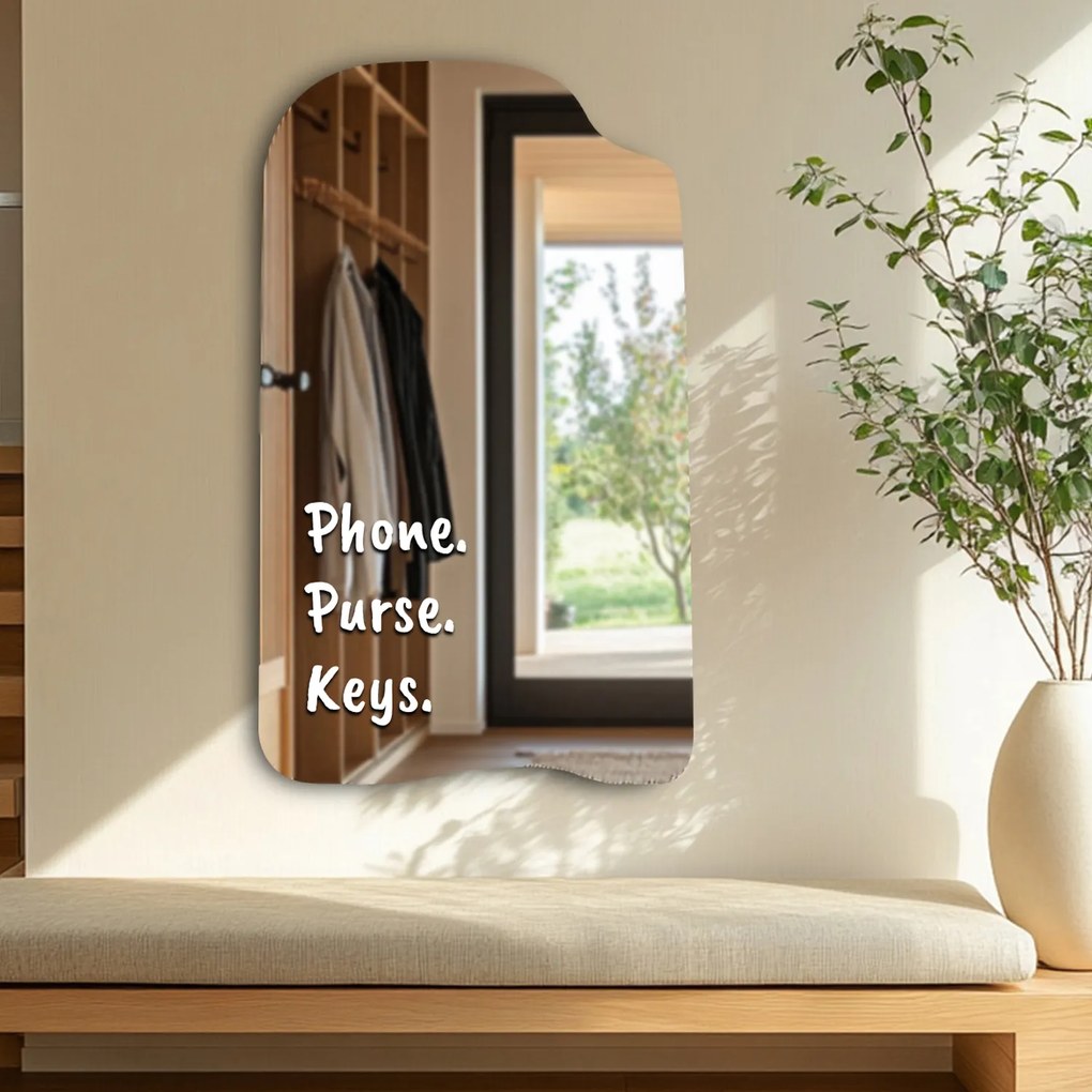 Tükör matrica S31 – Phone. Purse. Key.