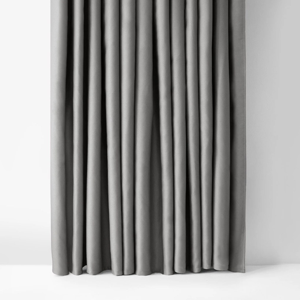 Goldea sötétítő függöny blackout szatén fényű - szürke 270x220 cm