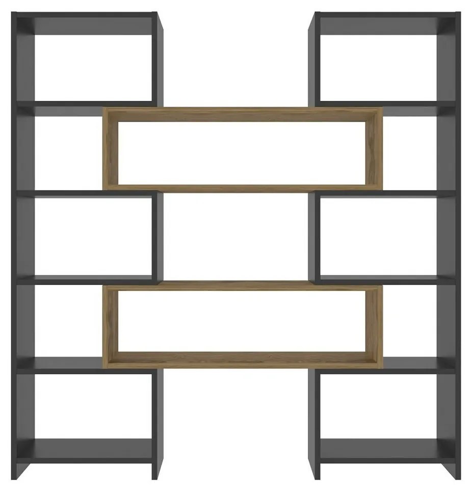 Poyraz Black and Oak könyvespolc