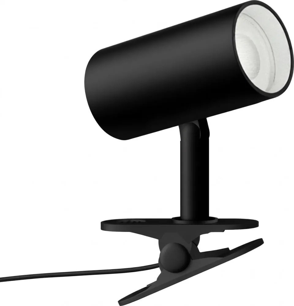 Immax 08291L - PUNTO csíptethető lámpa 1xGU10/9W/230V fekete