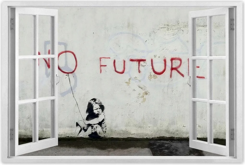 Poszterek 120x80 No Future Banksy Grafiti