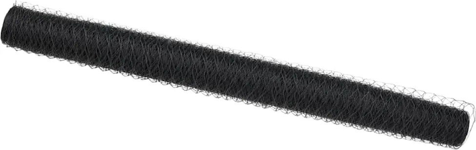 vidaXL Hexagon kerítés Szürke 1 x 10 m PVC