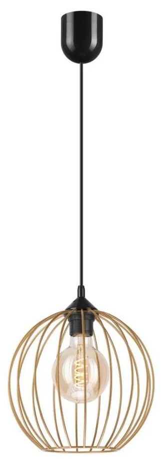 Csillár zsinóron ZOYA 1xE27/60W/230V sárgaréz