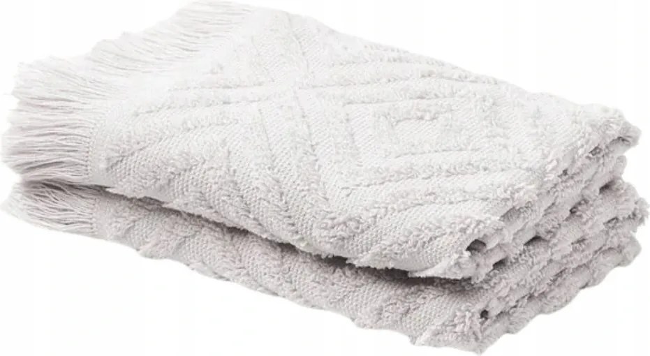 Westwing törölköző szett 100% Pamut 600 g/m² 2 db szürke 30 x 50 cm