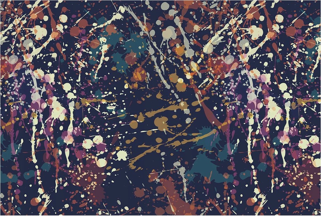 Dekoratív tapéta Flizelina Divatos minták Színes absztrakt 104x70 Ragasztó