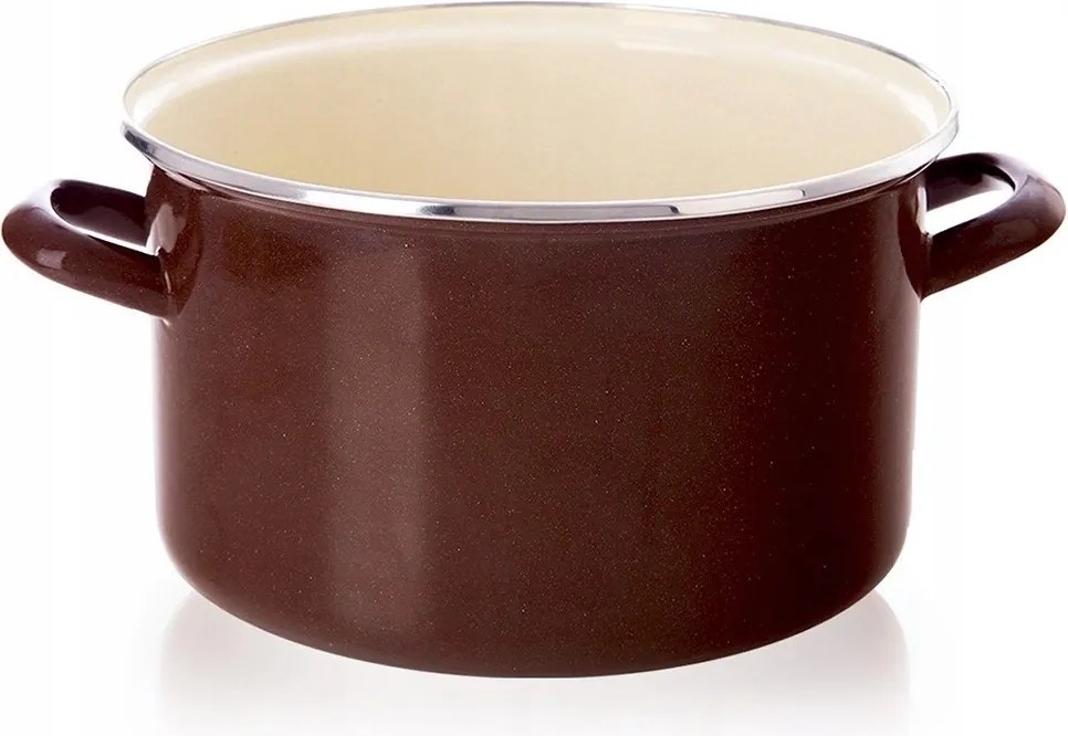 Zománcozott fazék 4 L Orion Brown Retro 22 cm Indukciós Mosogatógép