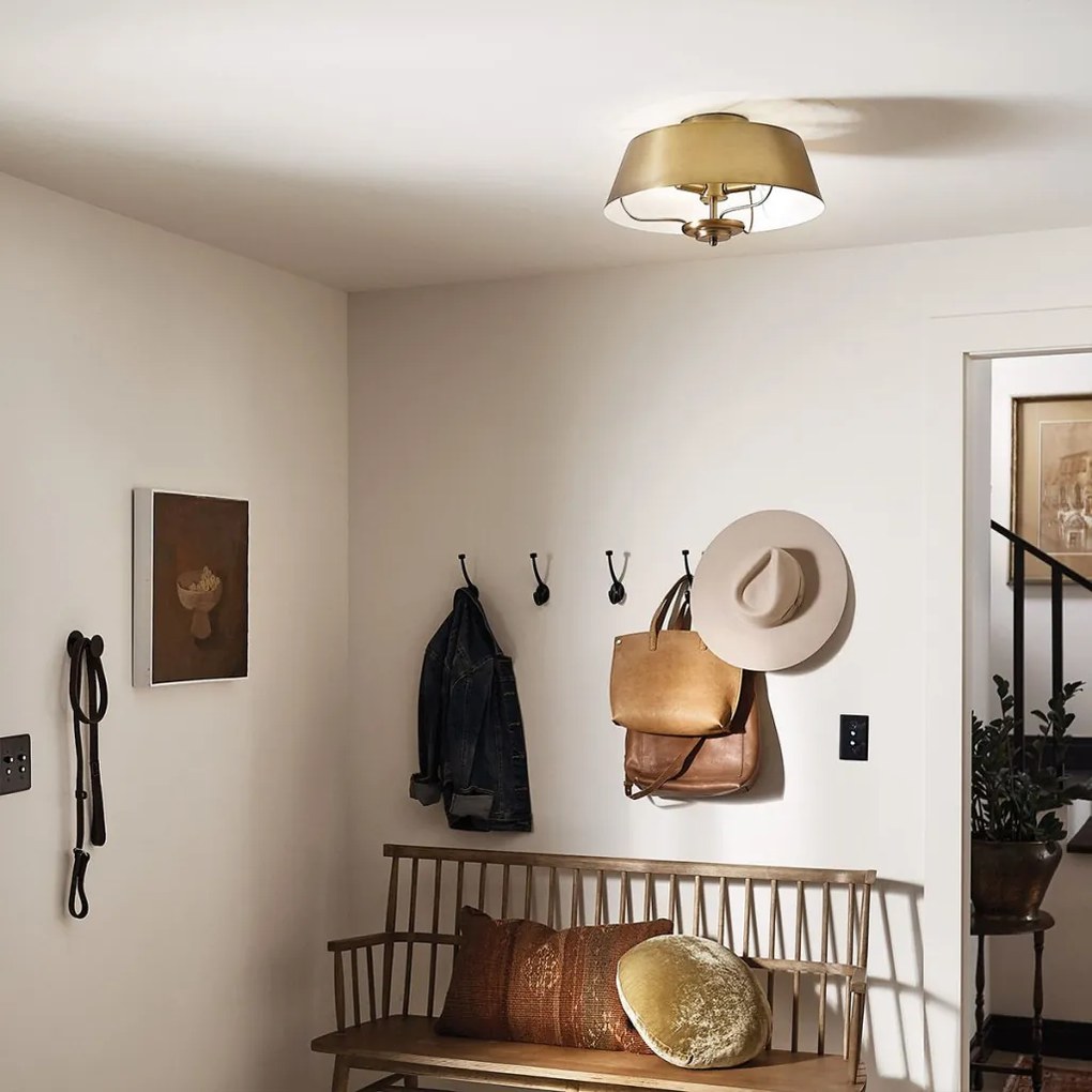 ELSTEAD KL-LUELLA-3P-BNB LUELLA Ernyős Függesztett Lámpa Sárgaréz E14 IP20