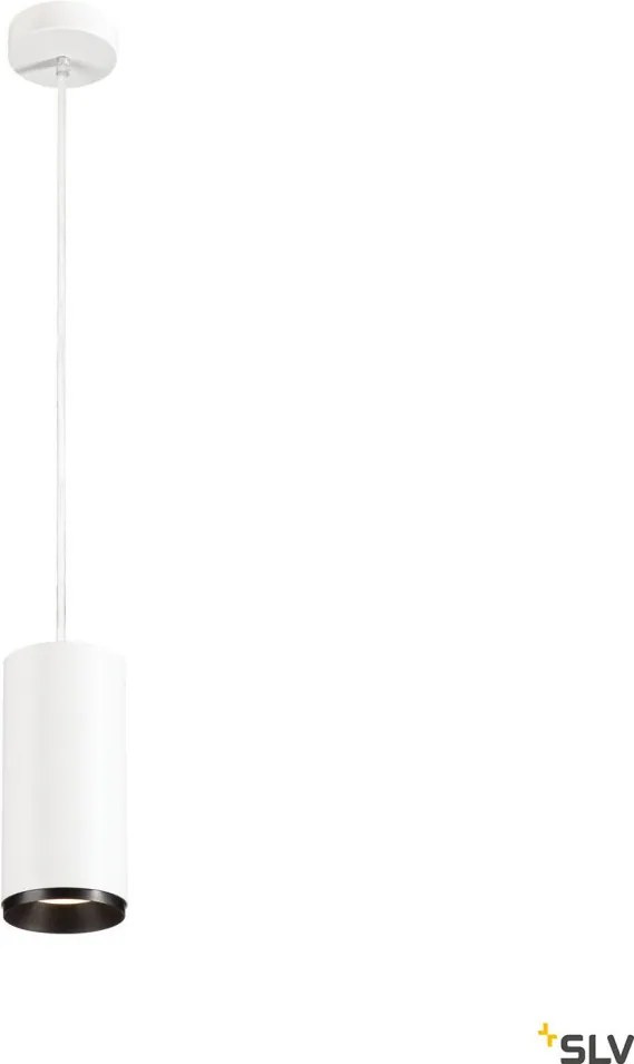 SLV 1004360 NUMINOS PD PHASE L Hengeres Függesztett Lámpa Fehér, Fekete LED IP20