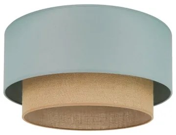 Duolla - Mennyezeti lámpa BOHO 1xE27/15W/230V átm. 45 cm zöld/barna