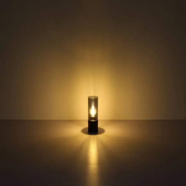 Globo 21000TB - Érintős asztali lámpa ANNIKA 1xE27/25W/230V átm. 9 cm fekete