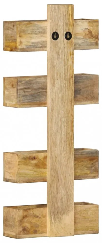 tömör mangófa fali újságtartó 30 x 11 x 72 cm