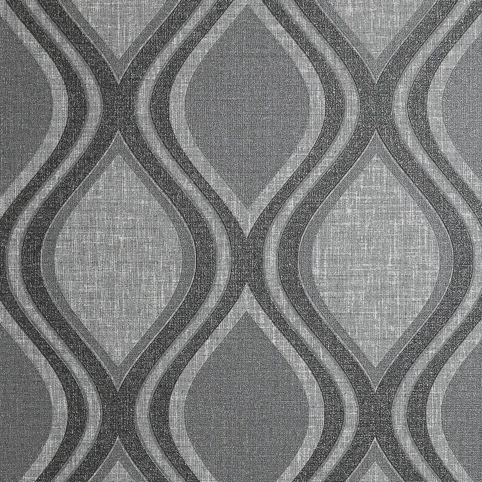 Arthouse Signature 1 Curve sötétszürke-szürke geometrikus vlies tapéta – 295100