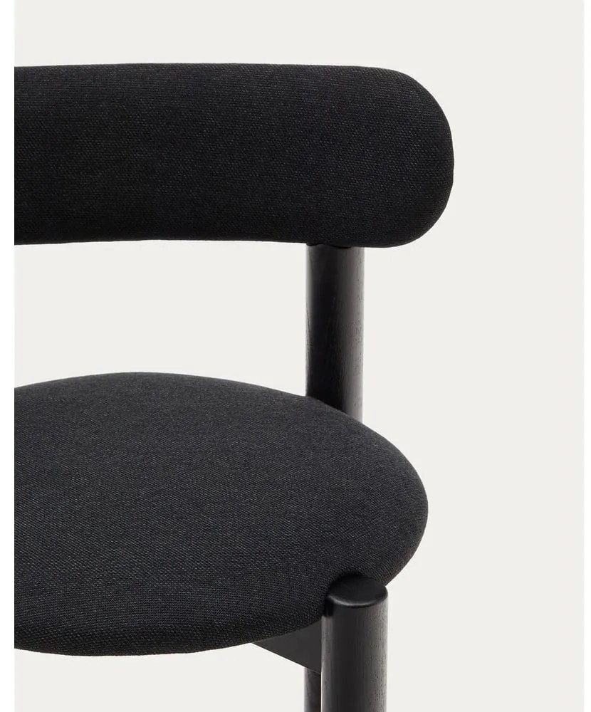 Fekete tölgyfa étkezőszék szett 2 db-os Nebai – Kave Home