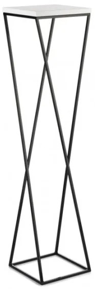 LOFT virágtartó állvány 100x24 cm fekete/fehér