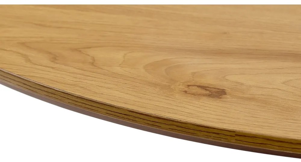 Kerek étkezőasztal tölgyfa dekoros asztallappal ø 100 cm Cesura – Unique Furniture