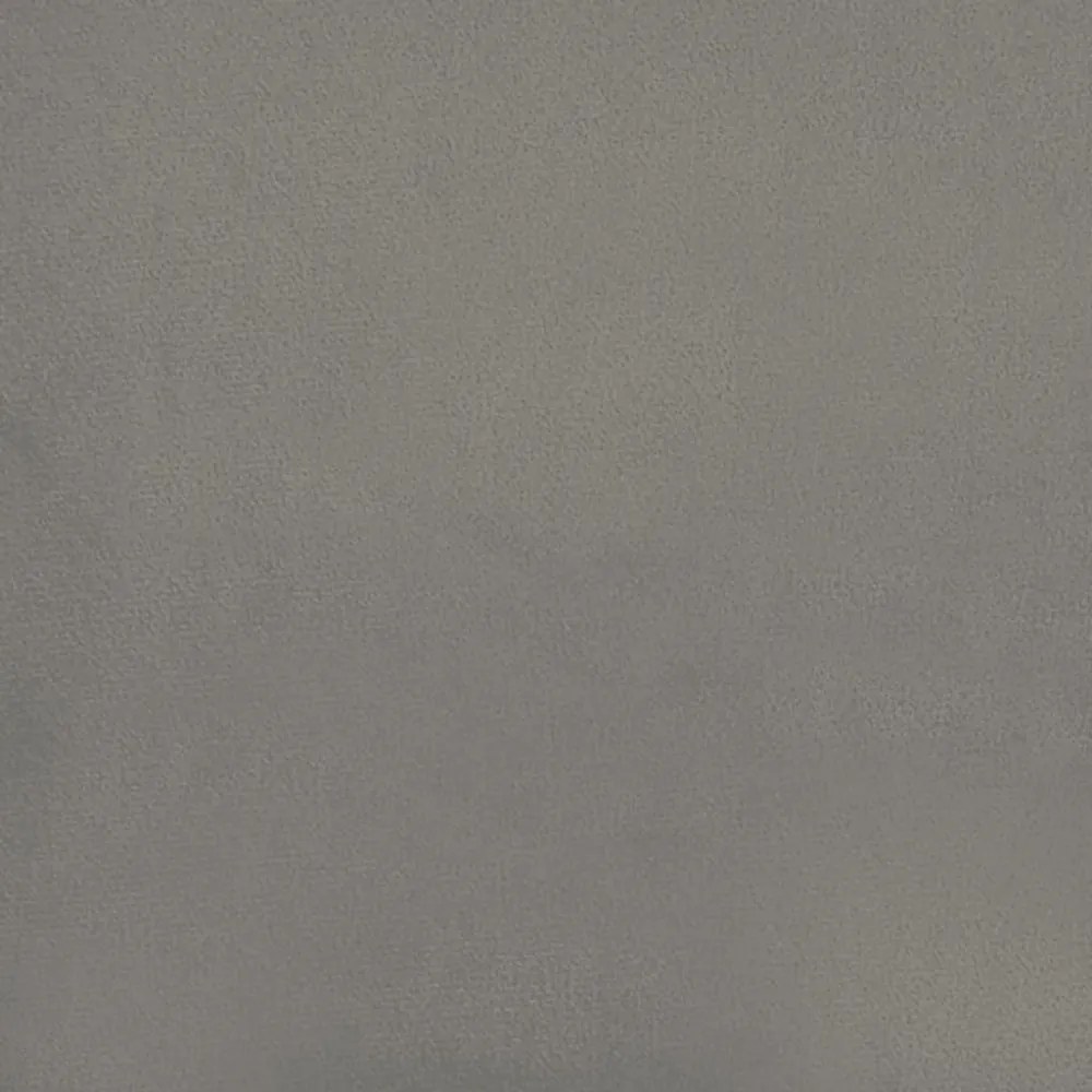 világosszürke bársony zsebrugós ágymatrac 80 x 200 x 20 cm