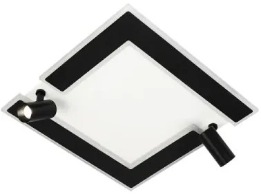 LED Dimmelhető mennyezeti lámpa LED/80W/230V 3000-6500K fekete + távirányítás