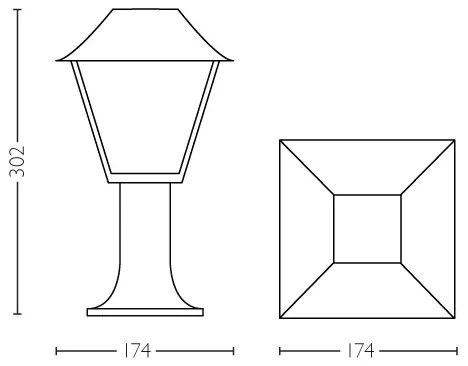 Philips 16496/30/PN - Kültéri lámpa  MYGARDEN ALPENGLOW E27/60W/230V
