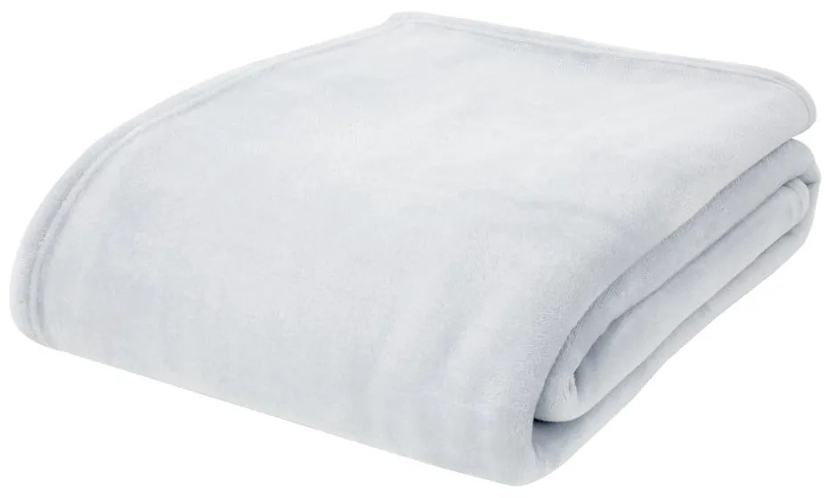 Világosszürke mikroplüss takaró 130x170 cm Raschel Velvet – Catherine Lansfield