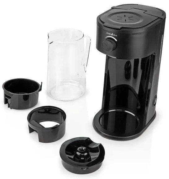 Nedis KAICM200FBK - Kávéfőző jeges kávéhoz és jeges teához 750W/230V
