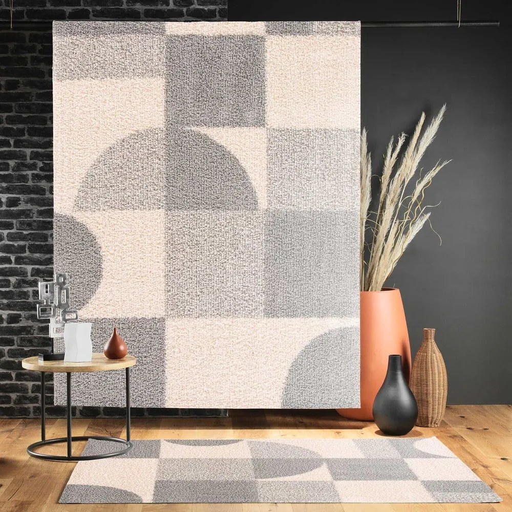 Szürke-bézs szőnyeg 60x110 cm Tyler – douceur d'intérieur