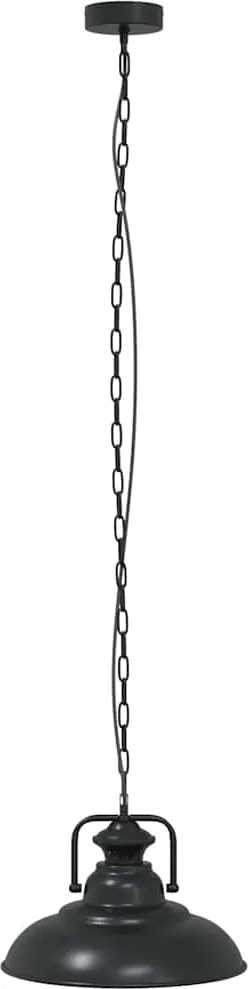 vidaXL függőlámpa E27 Fekete Ø 31 cm vas
