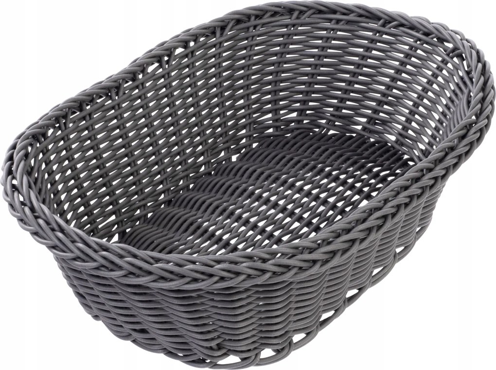 Kenyérkosár Kenyér Asztal Evőeszköz Ovális Szürke Műanyag