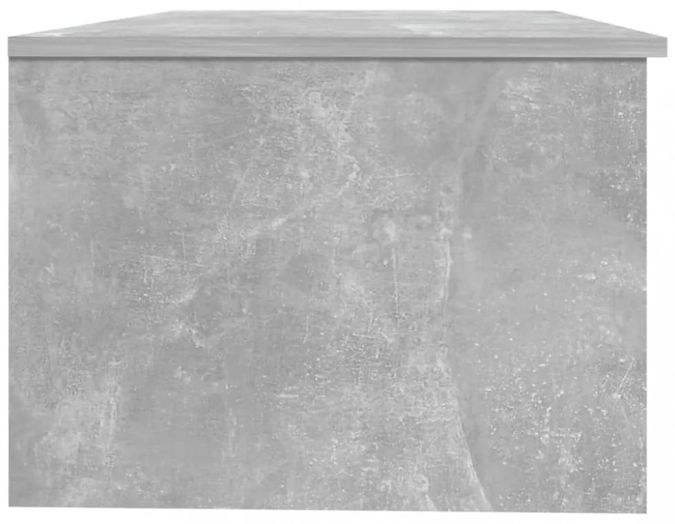 betonszürke szerelt fa dohányzóasztal 102 x 50 x 36 cm