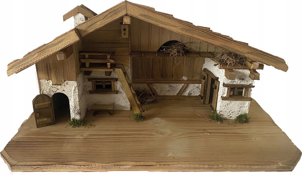 Csodaszép Betlehem Karácsonyi figura- 60x29x28cm 8-10cm-es figurákhoz illik