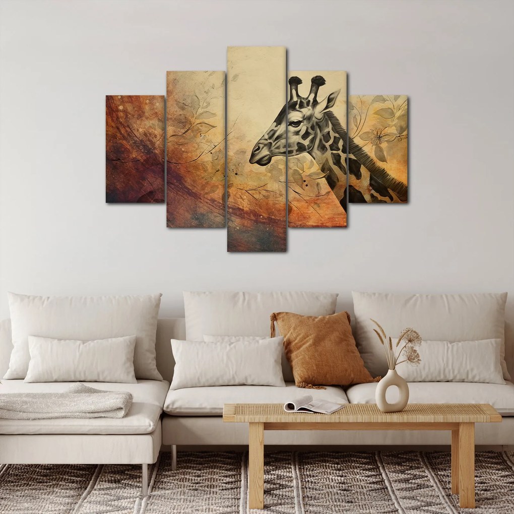 Kép - Zsiráf, festmény (150x105 cm)