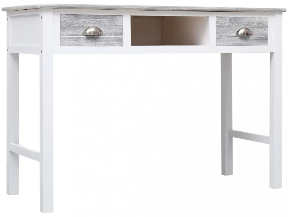 szürke fa íróasztal 110 x 45 x 76 cm