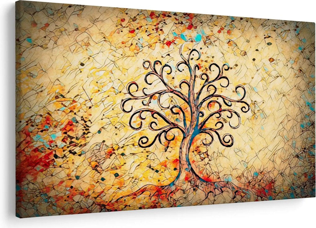 Kép - Mozaik életfa (90x60 cm)