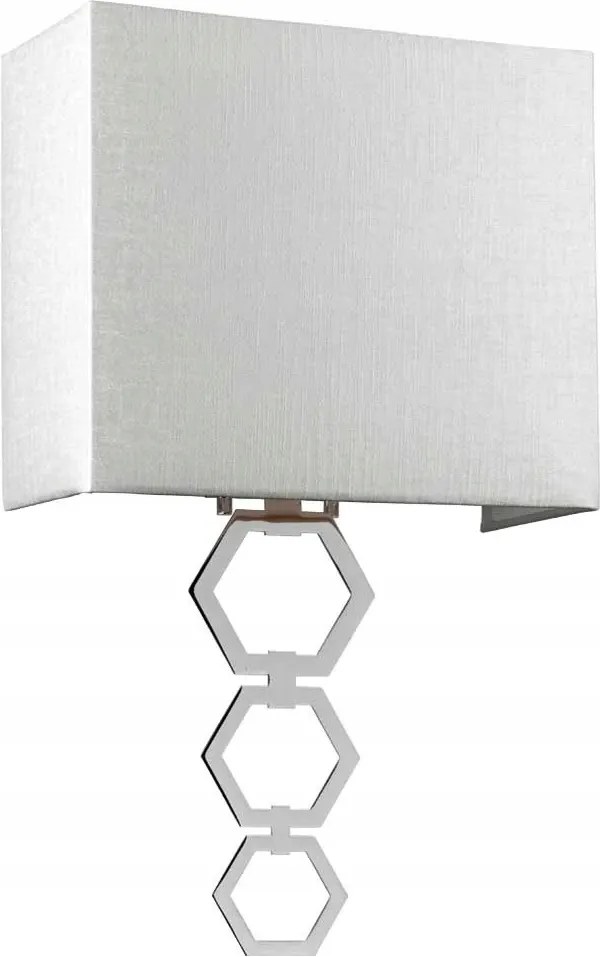 Fali lámpa modern dekoratív króm lámpaernyővel 27 cm Elstead