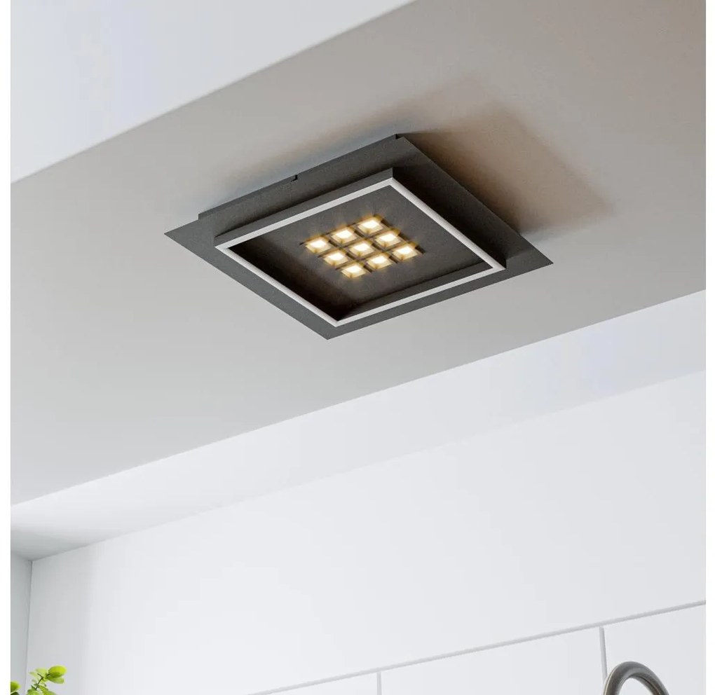 Eglo 901192 - LED Dimmelhető mennyezeti lámpa BALAZOTE LED/21,4W/230V fekete +RC