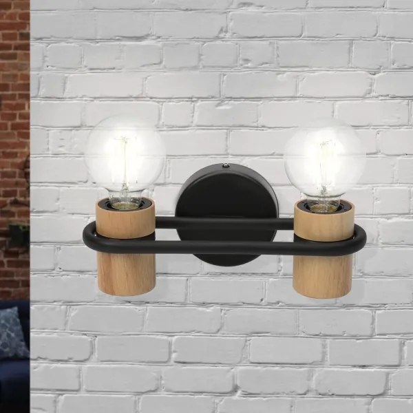 Eglo 43542 - Fali lámpa CHIEVELEY 2xE27/40W/230V