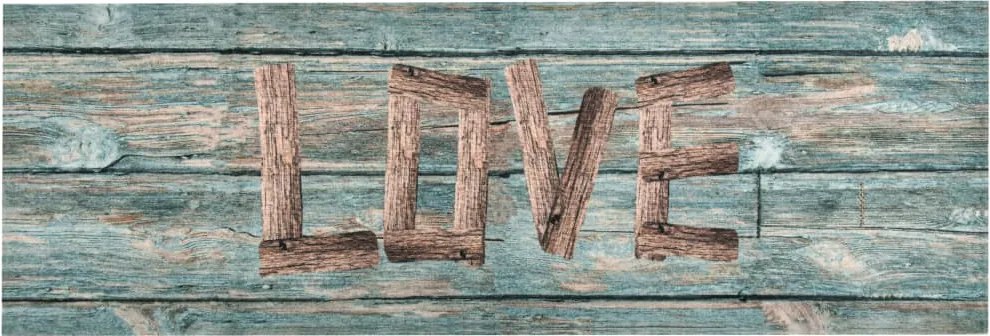 vidaXL "Love" feliratú mosható konyhaszőnyeg 60 x 300 cm