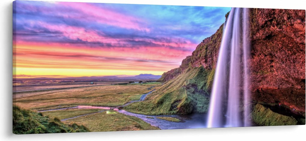Kép - Seljalandsfoss vízesés (120x50 cm)