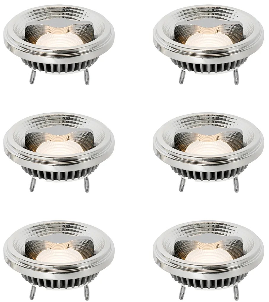6 darabos G53 dimmelhető LED izzó készlet 111mm 12W 600 lm 2700K