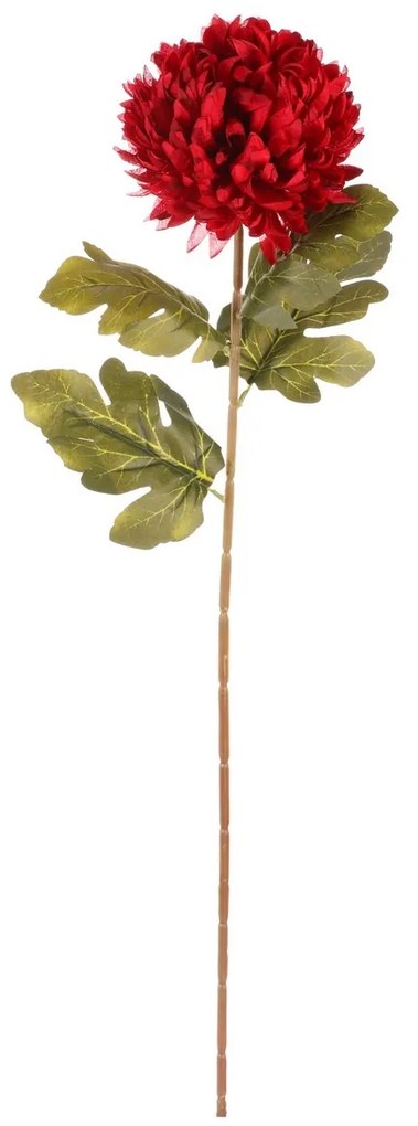 Vörös krizantém - művirág, 73 cm