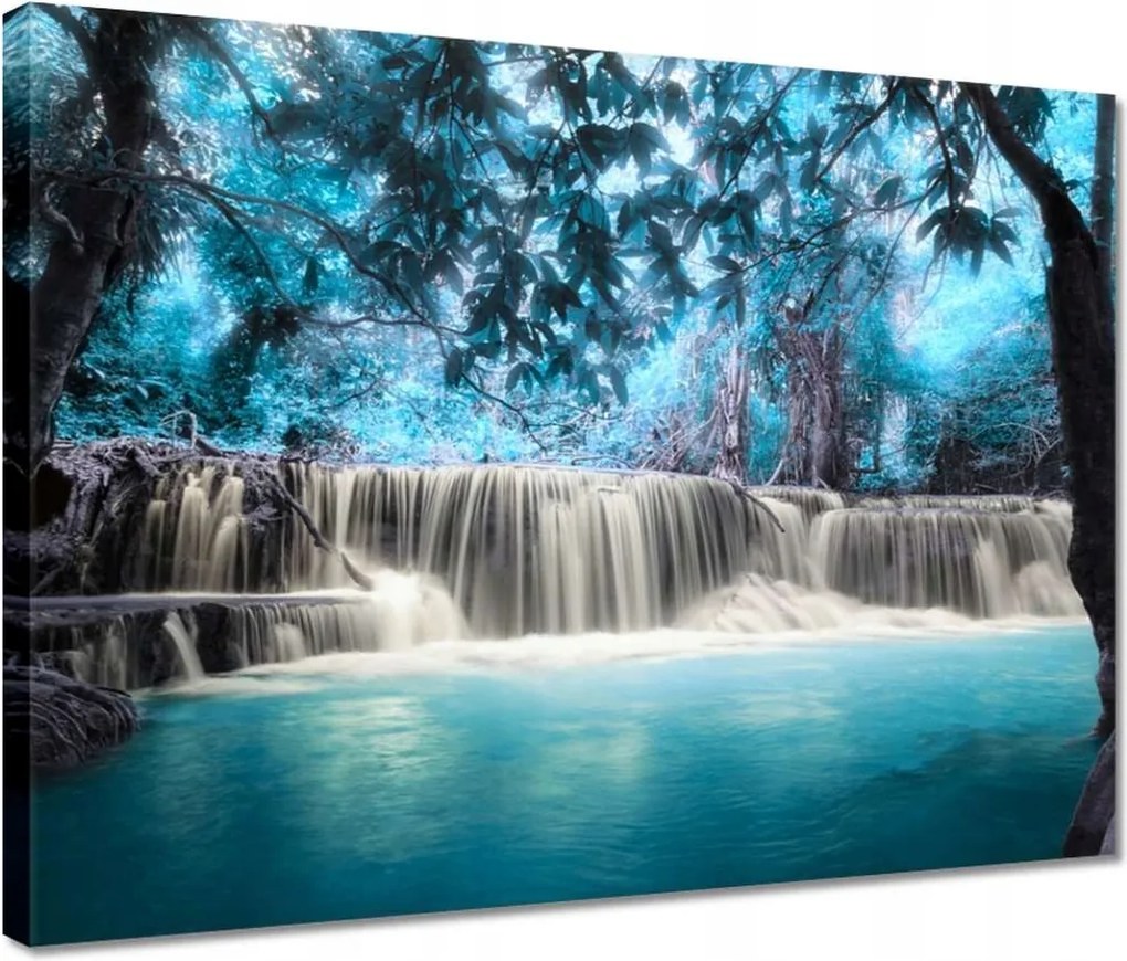 Vászonkép 40x30 Türkiz vízesés