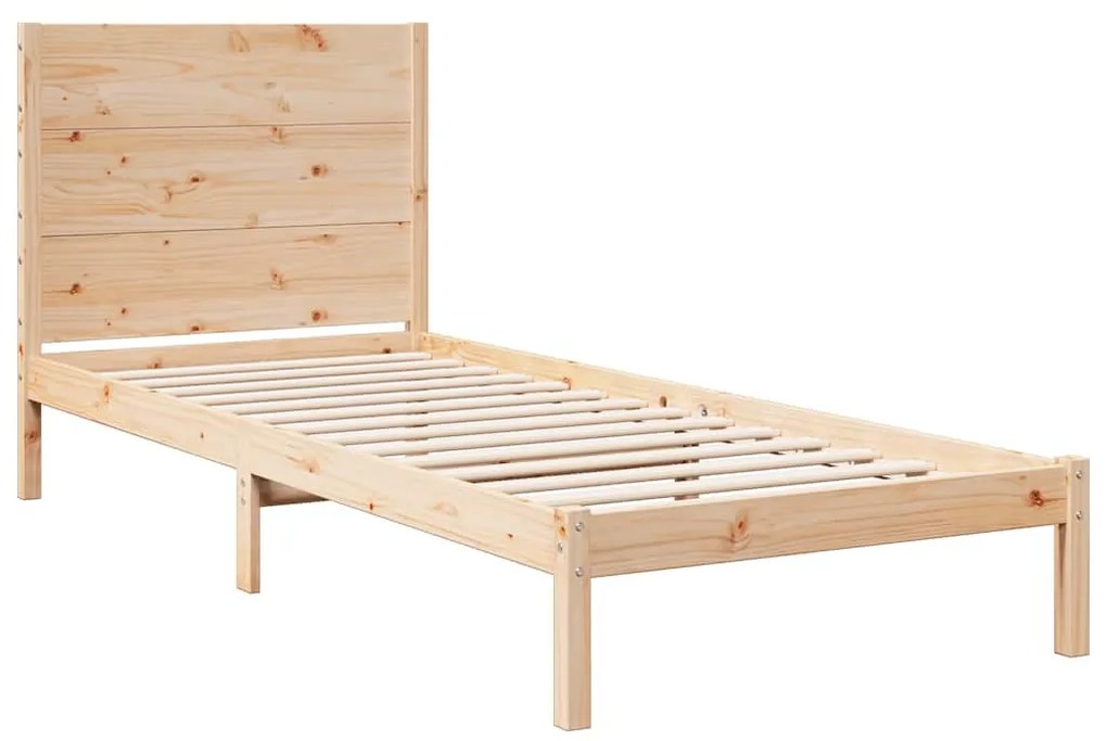 tömör fa extra hosszú ágykeret matrac nélkül 90 x 210 cm