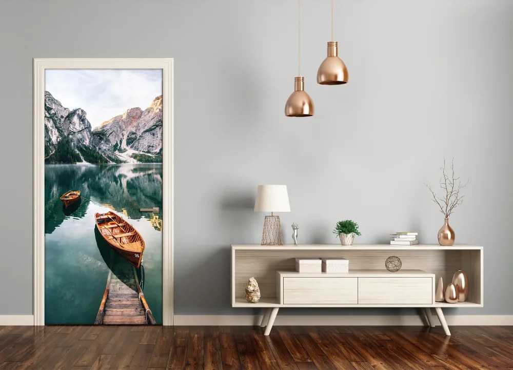 Poszter tapéta ajtóra A csónak a tavon 75x205 cm